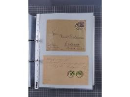 1920/23, interessante Sammlung mit ca. 570 Briefen, Karten und Ganzsachen inkl. Dienstmarken. Dabei Einzel- und Mehrfachfrank