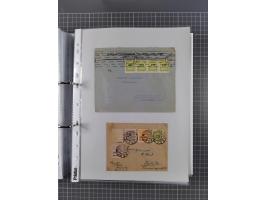 1920/23, interessante Sammlung mit ca. 570 Briefen, Karten und Ganzsachen inkl. Dienstmarken. Dabei Einzel- und Mehrfachfrank