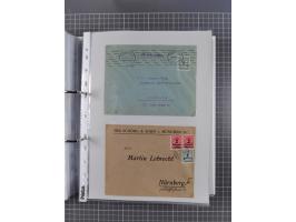 1920/23, interessante Sammlung mit ca. 570 Briefen, Karten und Ganzsachen inkl. Dienstmarken. Dabei Einzel- und Mehrfachfrank