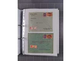 1920/23, interessante Sammlung mit ca. 570 Briefen, Karten und Ganzsachen inkl. Dienstmarken. Dabei Einzel- und Mehrfachfrank