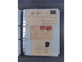 1920/23, interessante Sammlung mit ca. 570 Briefen, Karten und Ganzsachen inkl. Dienstmarken. Dabei Einzel- und Mehrfachfrank