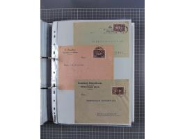 1920/23, interessante Sammlung mit ca. 570 Briefen, Karten und Ganzsachen inkl. Dienstmarken. Dabei Einzel- und Mehrfachfrank