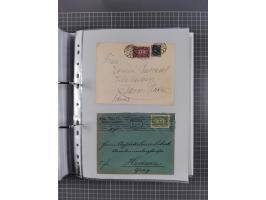 1920/23, interessante Sammlung mit ca. 570 Briefen, Karten und Ganzsachen inkl. Dienstmarken. Dabei Einzel- und Mehrfachfrank