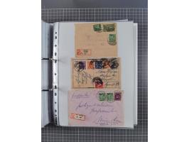 1920/23, interessante Sammlung mit ca. 570 Briefen, Karten und Ganzsachen inkl. Dienstmarken. Dabei Einzel- und Mehrfachfrank