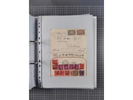 1920/23, interessante Sammlung mit ca. 570 Briefen, Karten und Ganzsachen inkl. Dienstmarken. Dabei Einzel- und Mehrfachfrank