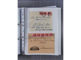 1920/23, interessante Sammlung mit ca. 570 Briefen, Karten und Ganzsachen inkl. Dienstmarken. Dabei Einzel- und Mehrfachfrank