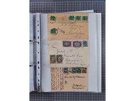 1920/23, interessante Sammlung mit ca. 570 Briefen, Karten und Ganzsachen inkl. Dienstmarken. Dabei Einzel- und Mehrfachfrank