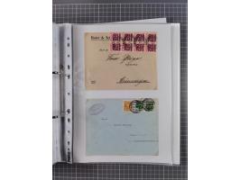1920/23, interessante Sammlung mit ca. 570 Briefen, Karten und Ganzsachen inkl. Dienstmarken. Dabei Einzel- und Mehrfachfrank