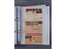 1920/23, interessante Sammlung mit ca. 570 Briefen, Karten und Ganzsachen inkl. Dienstmarken. Dabei Einzel- und Mehrfachfrank