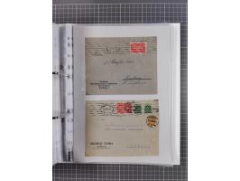 1920/23, interessante Sammlung mit ca. 570 Briefen, Karten und Ganzsachen inkl. Dienstmarken. Dabei Einzel- und Mehrfachfrank