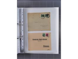 1920/23, interessante Sammlung mit ca. 570 Briefen, Karten und Ganzsachen inkl. Dienstmarken. Dabei Einzel- und Mehrfachfrank