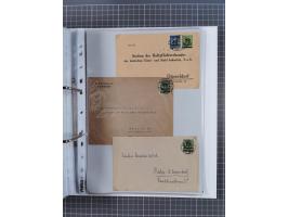 1920/23, interessante Sammlung mit ca. 570 Briefen, Karten und Ganzsachen inkl. Dienstmarken. Dabei Einzel- und Mehrfachfrank