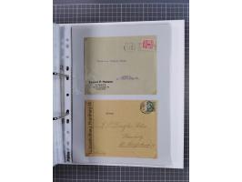 1920/23, interessante Sammlung mit ca. 570 Briefen, Karten und Ganzsachen inkl. Dienstmarken. Dabei Einzel- und Mehrfachfrank