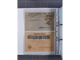 1920/23, interessante Sammlung mit ca. 570 Briefen, Karten und Ganzsachen inkl. Dienstmarken. Dabei Einzel- und Mehrfachfrank