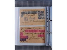 1920/23, interessante Sammlung mit ca. 570 Briefen, Karten und Ganzsachen inkl. Dienstmarken. Dabei Einzel- und Mehrfachfrank