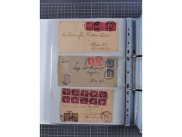 1920/23, interessante Sammlung mit ca. 570 Briefen, Karten und Ganzsachen inkl. Dienstmarken. Dabei Einzel- und Mehrfachfrank