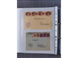 1920/23, interessante Sammlung mit ca. 570 Briefen, Karten und Ganzsachen inkl. Dienstmarken. Dabei Einzel- und Mehrfachfrank