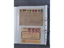 1920/23, interessante Sammlung mit ca. 570 Briefen, Karten und Ganzsachen inkl. Dienstmarken. Dabei Einzel- und Mehrfachfrank