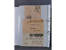 1920/23, interessante Sammlung mit ca. 570 Briefen, Karten und Ganzsachen inkl. Dienstmarken. Dabei Einzel- und Mehrfachfrank