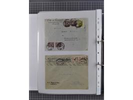 1920/23, interessante Sammlung mit ca. 570 Briefen, Karten und Ganzsachen inkl. Dienstmarken. Dabei Einzel- und Mehrfachfrank