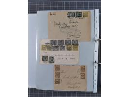 1920/23, interessante Sammlung mit ca. 570 Briefen, Karten und Ganzsachen inkl. Dienstmarken. Dabei Einzel- und Mehrfachfrank