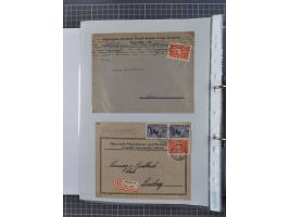 1920/23, interessante Sammlung mit ca. 570 Briefen, Karten und Ganzsachen inkl. Dienstmarken. Dabei Einzel- und Mehrfachfrank