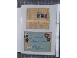 1920/23, interessante Sammlung mit ca. 570 Briefen, Karten und Ganzsachen inkl. Dienstmarken. Dabei Einzel- und Mehrfachfrank