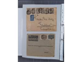 1920/23, interessante Sammlung mit ca. 570 Briefen, Karten und Ganzsachen inkl. Dienstmarken. Dabei Einzel- und Mehrfachfrank