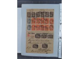 1920/23, interessante Sammlung mit ca. 570 Briefen, Karten und Ganzsachen inkl. Dienstmarken. Dabei Einzel- und Mehrfachfrank