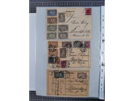 1920/23, interessante Sammlung mit ca. 570 Briefen, Karten und Ganzsachen inkl. Dienstmarken. Dabei Einzel- und Mehrfachfrank