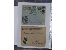 1920/23, interessante Sammlung mit ca. 570 Briefen, Karten und Ganzsachen inkl. Dienstmarken. Dabei Einzel- und Mehrfachfrank