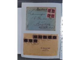 1920/23, interessante Sammlung mit ca. 570 Briefen, Karten und Ganzsachen inkl. Dienstmarken. Dabei Einzel- und Mehrfachfrank