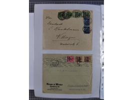1920/23, interessante Sammlung mit ca. 570 Briefen, Karten und Ganzsachen inkl. Dienstmarken. Dabei Einzel- und Mehrfachfrank