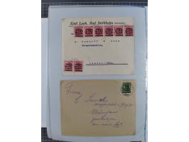 1920/23, interessante Sammlung mit ca. 570 Briefen, Karten und Ganzsachen inkl. Dienstmarken. Dabei Einzel- und Mehrfachfrank