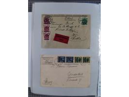 1920/23, interessante Sammlung mit ca. 570 Briefen, Karten und Ganzsachen inkl. Dienstmarken. Dabei Einzel- und Mehrfachfrank