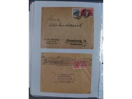 1920/23, interessante Sammlung mit ca. 570 Briefen, Karten und Ganzsachen inkl. Dienstmarken. Dabei Einzel- und Mehrfachfrank