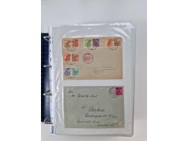1945/49, umfangreiche Sammlung mit geschätzt 800-900 Briefen, Karten und Ganzsachen. Dabei viele R-Briefe und Satzbriefe, Bed