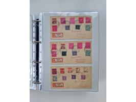 1945/49, umfangreiche Sammlung mit geschätzt 800-900 Briefen, Karten und Ganzsachen. Dabei viele R-Briefe und Satzbriefe, Bed