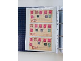 1945/49, umfangreiche Sammlung mit geschätzt 800-900 Briefen, Karten und Ganzsachen. Dabei viele R-Briefe und Satzbriefe, Bed