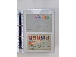 1945/49, umfangreiche Sammlung mit geschätzt 800-900 Briefen, Karten und Ganzsachen. Dabei viele R-Briefe und Satzbriefe, Bed