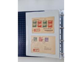1945/49, umfangreiche Sammlung mit geschätzt 800-900 Briefen, Karten und Ganzsachen. Dabei viele R-Briefe und Satzbriefe, Bed