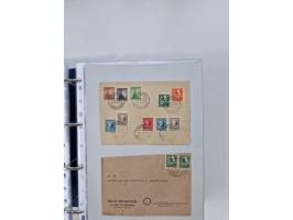1945/49, umfangreiche Sammlung mit geschätzt 800-900 Briefen, Karten und Ganzsachen. Dabei viele R-Briefe und Satzbriefe, Bed