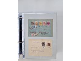 1945/49, umfangreiche Sammlung mit geschätzt 800-900 Briefen, Karten und Ganzsachen. Dabei viele R-Briefe und Satzbriefe, Bed