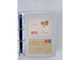 1945/49, umfangreiche Sammlung mit geschätzt 800-900 Briefen, Karten und Ganzsachen. Dabei viele R-Briefe und Satzbriefe, Bed