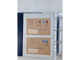 1945/49, umfangreiche Sammlung mit geschätzt 800-900 Briefen, Karten und Ganzsachen. Dabei viele R-Briefe und Satzbriefe, Bed