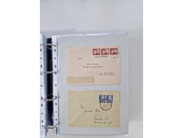 1945/49, umfangreiche Sammlung mit geschätzt 800-900 Briefen, Karten und Ganzsachen. Dabei viele R-Briefe und Satzbriefe, Bed