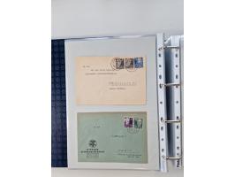 1945/49, umfangreiche Sammlung mit geschätzt 800-900 Briefen, Karten und Ganzsachen. Dabei viele R-Briefe und Satzbriefe, Bed
