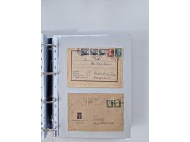 1945/49, umfangreiche Sammlung mit geschätzt 800-900 Briefen, Karten und Ganzsachen. Dabei viele R-Briefe und Satzbriefe, Bed