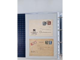 1945/49, umfangreiche Sammlung mit geschätzt 800-900 Briefen, Karten und Ganzsachen. Dabei viele R-Briefe und Satzbriefe, Bed