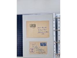 1945/49, umfangreiche Sammlung mit geschätzt 800-900 Briefen, Karten und Ganzsachen. Dabei viele R-Briefe und Satzbriefe, Bed